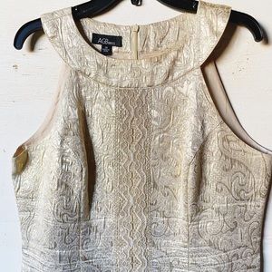 AGB Dress Gold Sleeveless Cocktail Party Dress
